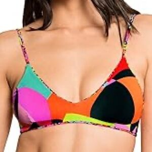 🩷 SOLD MAAJI colorful reversible bikini swim top size medium NWT